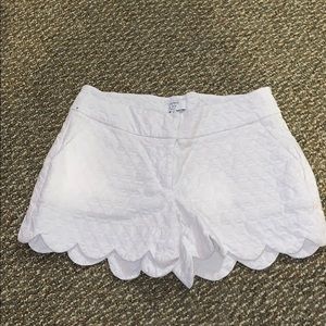 Crown and ivy white shorts